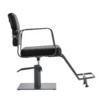 Fauteuil De Coiffure Gabbiano Porto Gris Noir 1