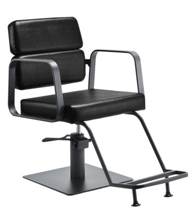Fauteuil De Coiffure Gabbiano Porto Gris Noir