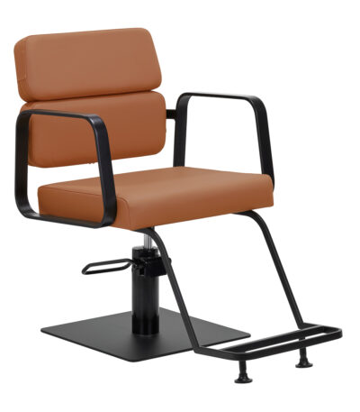Fauteuil De Coiffure Gabbiano Porto Noir Orange