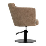 Fauteuil De Coiffure Gabbiano Roma Vieux Marron 1