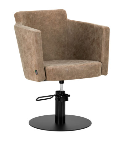 Fauteuil De Coiffure Gabbiano Roma Vieux Marron