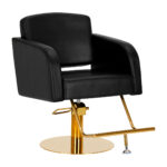 Fauteuil De Coiffure Gabbiano Turyn Noir Or