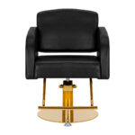 Fauteuil De Coiffure Gabbiano Turyn Noir Or 1