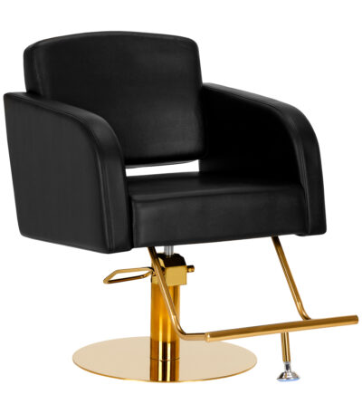 Fauteuil De Coiffure Gabbiano Turyn Noir Or