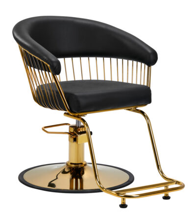 Fauteuil De Coiffure Hair System Lile Or Noir