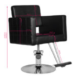 Fauteuil De Coiffure Hs33 Noir Avec Système Capillaire 4