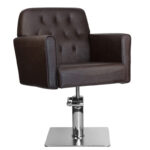 Fauteuil De Coiffure Marron Gabbiano Hamburg 1