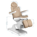 Fauteuil De Cosmétique Électrique Azzurro 870S Pedi 3 Strong Cappuccino 3