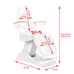 Fauteuil De Cosmétique Électrique Luxe Blanc/Hêtre 3M 7