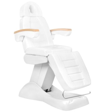 Fauteuil De Cosmétique Électrique Luxe Blanc/Hêtre 3M