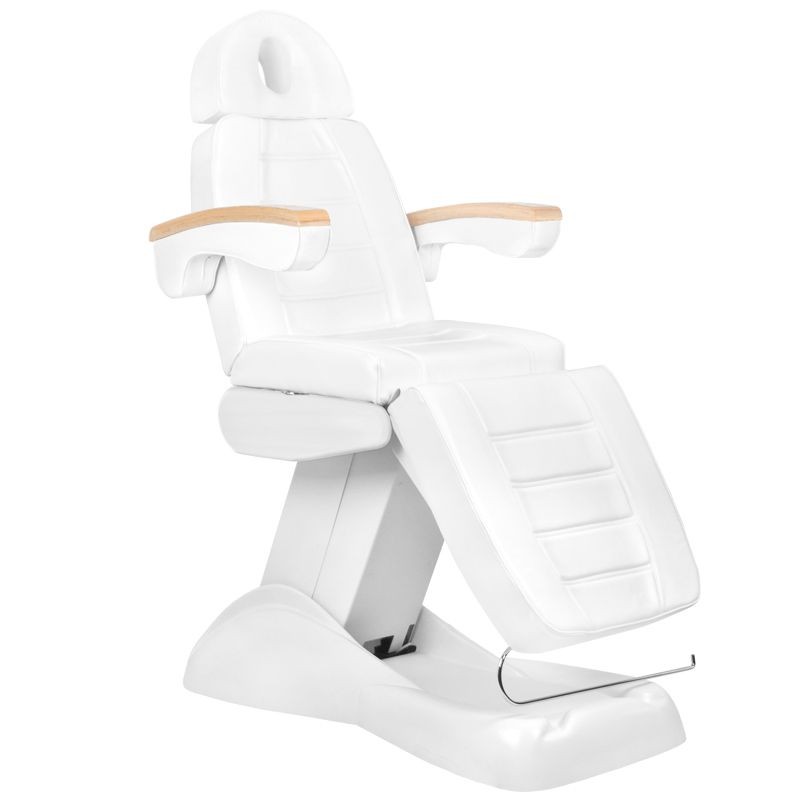 Fauteuil De Cosmétique Électrique Luxe Blanc/Hêtre 3M Fauteuil De Cosmétique Électrique Luxe Blanc/Hêtre 3M