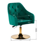 Fauteuil Pivotant 4Rico Qs-Bl14G Vert 8