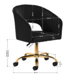 Fauteuil Pivotant 4Rico Qs-Of212G Noir 8