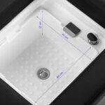 Gabbiano Head Spa Bali Lit De Lavage De Cheveux Noir 16