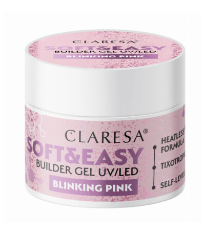 Gel De Construction Claresa Soft&Easy Rose Clignotant 90 G