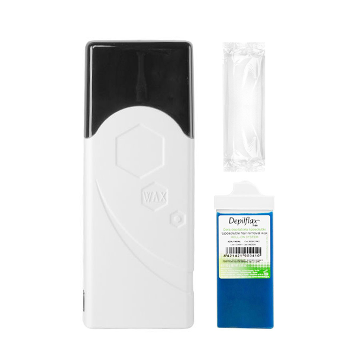 Kit D'Épilation Iwax Rouleau Unique F-0 40W Blanc + Rouleau + Bandes Kit D'Épilation Iwax Rouleau Unique F-0 40W Blanc + Rouleau + Bandes