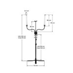 Lampe Led Pour Cils Et Maquillage Polluks Iv Type Msp-Mj-02 Noire Avec Télécommande 4