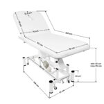 Lit De Massage Électrique Azzurro 684 1 Puissant Blanc 6
