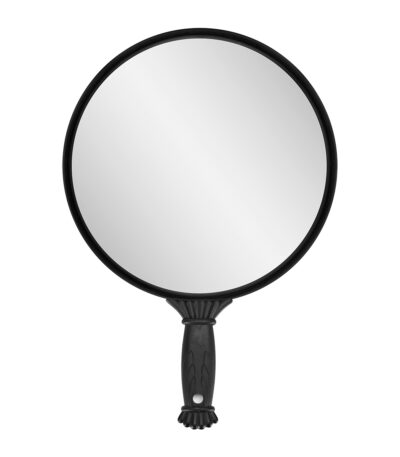 Miroir De Barbier Rond Avec Poignée Q-35