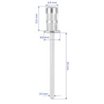 Petit Porte-Bagages En Acier, Manchon N° 4 - Image 2