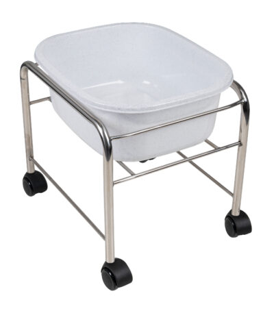 Plateau De Pédicure Droit Avec Roues Chromées