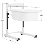 Plateau De Pédicure Réglable En Hauteur