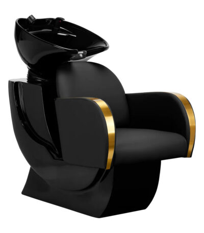 Poste De Lavage De Coiffure Gabbiano Malaga Or Et Noir