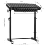 Repose-Bras Pro Ink 718 Tattoo Noir Matelassé W 7