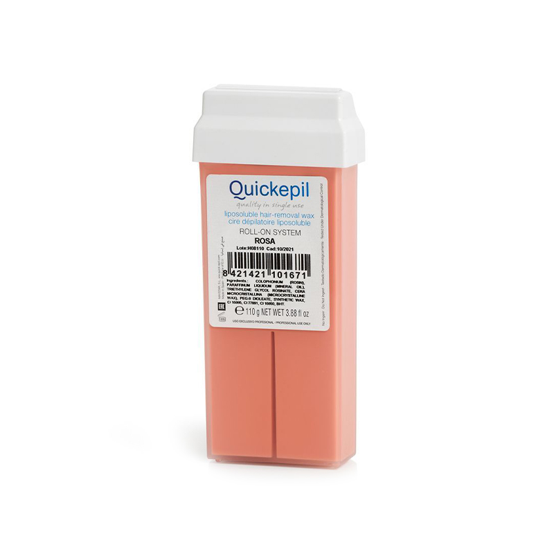 Rouleau De Cire Dépilatoire Quickepil Rose Rosée 110 G Rouleau De Cire Dépilatoire Quickepil Rose Rosée 110 G