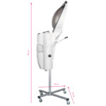 Sauna Debout Gabbiano Blanc Pour Salon De Coiffure Avec Ozone Actif 4