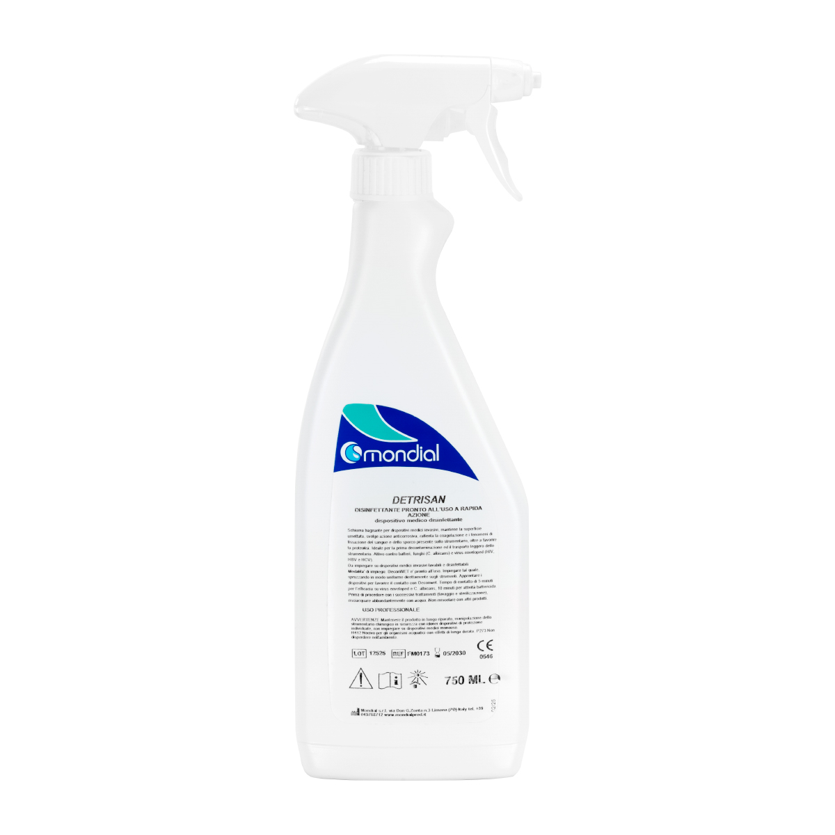 Spray Mondial Detrisan Pour La Désinfection Des Dispositifs Non Invasifs Spray Mondial Detrisan Pour La Désinfection Des Dispositifs Non Invasifs