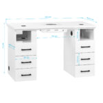 Table De Maquillage Momo L01 Avec Absorbeur De Poussière 18