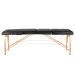 Table De Massage Confort Noire En 3 Sections, Confort En Bois – Image 2