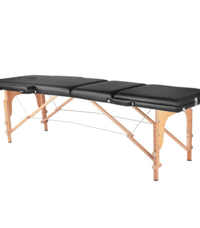 Table De Massage Confort Noire En 3 Sections