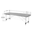 Table De Massage Pliante Confort En Aluminium À 3 Sections, Grise - Image 8