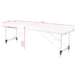 Table De Massage Pliante En Aluminium À 2 Sections