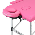 Table De Massage Pliante En Aluminium Activ Fizjo Confort 2 Segments Rose 3