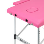 Table De Massage Pliante En Aluminium Activ Fizjo Confort 2 Segments Rose 4