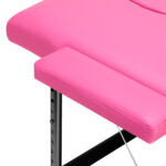Table De Massage Pliante En Aluminium Activ Fizjo Confort 2 Segments Rose Et Noir 6