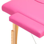 Table De Massage Pliante En Bois Activ Fizjo Confort 2 Segments Rose 5