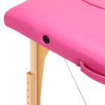 Table De Massage Pliante En Bois Activ Fizjo Confort 2 Segments Rose 6