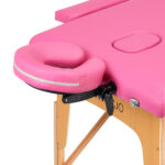 Table De Massage Pliante En Bois Activ Fizjo Confort 2 Segments Rose 3