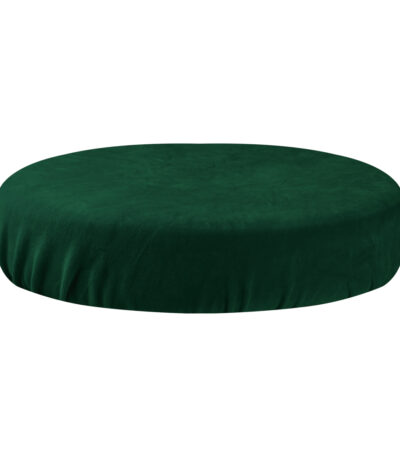 Tabouret Avec Housse En Velours Vert