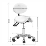 Tabouret Cosmétique 1025 Blanc Giovanni 4