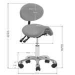 Tabouret Cosmétique 1025 Gris Giovanni 4