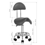 Tabouret Cosmétique 6001 Gris 4