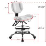 Tabouret Cosmétique A-4299 Blanc 1