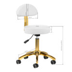 Tabouret Cosmétique Am-304G Blanc 6