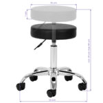 Tabouret Cosmétique Am-310 Noir V 3