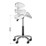 Tabouret Cosmétique Blanc Roll Speed Am-880 5